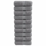 VidaXL Gästehandtücher Solund 10 St. 600 g m² 30x50 cm grau