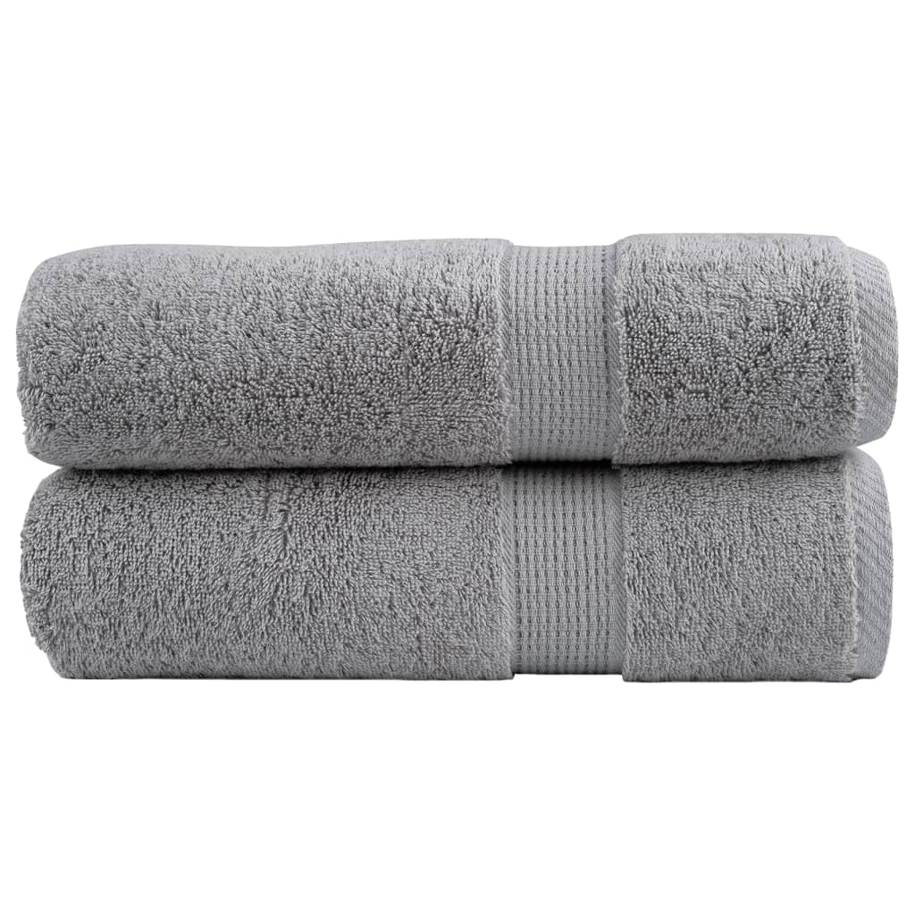 Vidaxx Handtücher Solund 2 Stück 600 g m² 50x100 cm grau