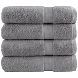 VidaXL Handtücher SOLUND 4 Stück 600 g m² 50x100 cm grau
