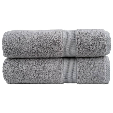 VidaXL Badetücher Solund 2 Stk. 600 g m² 70x140 cm grau