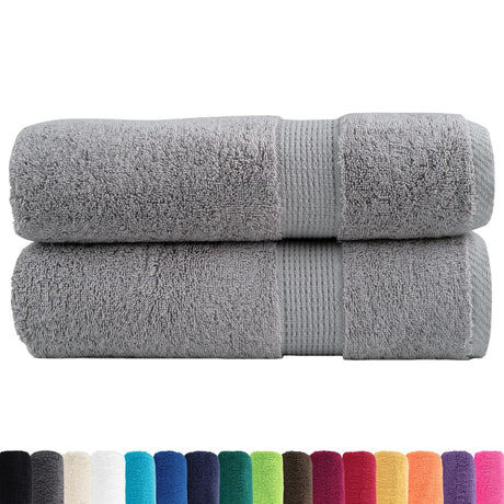 VidaXL Badetücher Solund 2 Stk. 600 g m² 70x140 cm grau