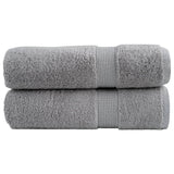VidaXL Badetücher SOLUND 2 Stk. 600 g m² 100x150 cm grau