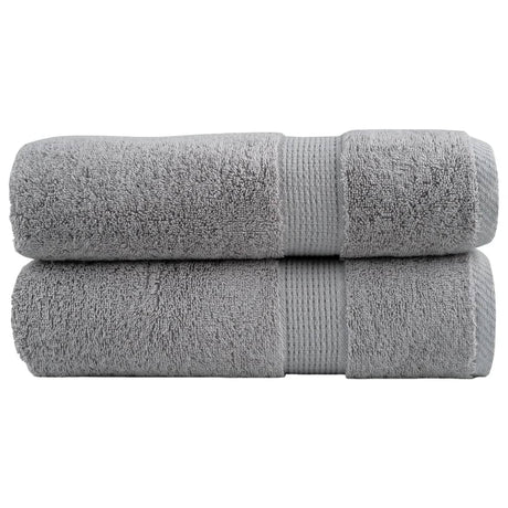 VidaXL Badetücher SOLUND 2 Stk. 600 g m² 100x150 cm grau