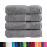 VidaXL Badetücher Solund 4 Stück 600 g m² 100x150 cm grau