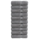VidaXL Badetücher Solund 10 Stück 600 g m² 100x150 cm grau