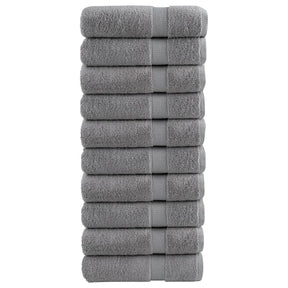 VidaXL Badetücher Solund 10 Stück 600 g m² 100x150 cm grau