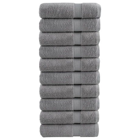 VidaXL Badetücher Solund 10 Stück 600 g m² 100x150 cm grau