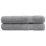 VidaXL Saunatücher Solund 2 Stk. 600 g m² 80x200 cm grau