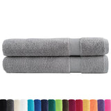 VidaXL Saunatücher Solund 2 Stk. 600 g m² 80x200 cm grau