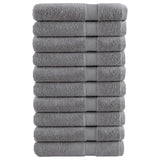 VidaXL Saunatücher Solund 10 Stück 600 g m² 80x200 cm grau