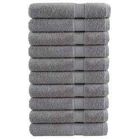 VidaXL Saunatücher Solund 10 Stück 600 g m² 80x200 cm grau