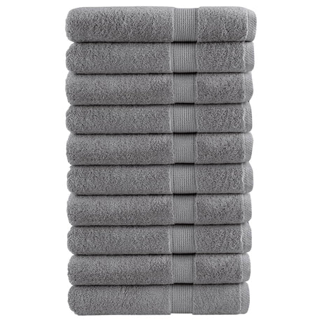 VidaXL Saunatücher Solund 10 Stück 600 g m² 80x200 cm grau