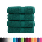 VidaXL Gästetücher SOLUND 4 Stk. 600 g m² 30x30 cm grün