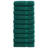 Vidaxx Handtücher Solund 10 Stück 600 g m² 50x100 cm grün