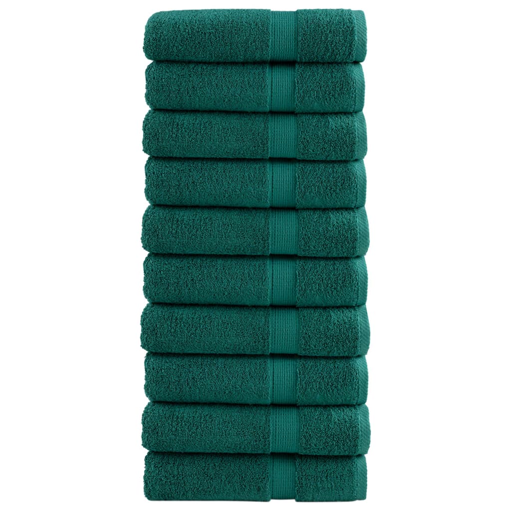 VidaXL Badetücher Solund 10 Stück 600 g m² 70x140 cm grün