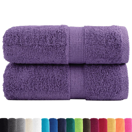Vidaxx Premium Waschlappen Solund 2 St. Lila 30x30 cm 600 g m2
