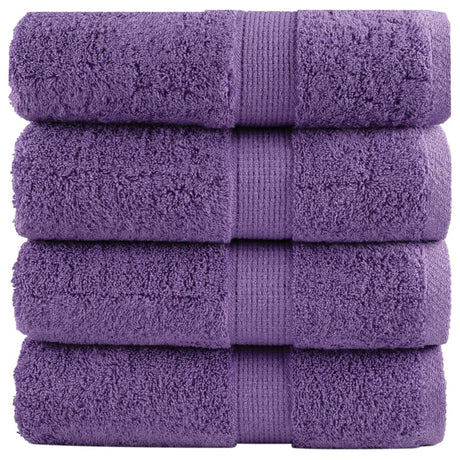 Vidaxx Premium Waschlappen Solund 4 Stück Lila 30x30 cm 600 g m2