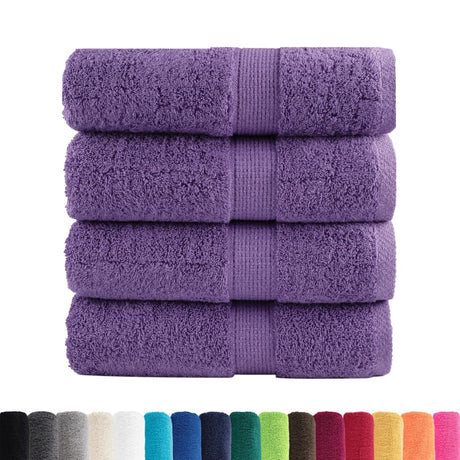 Vidaxx Premium Waschlappen Solund 4 Stück Lila 30x30 cm 600 g m2