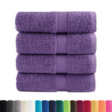VidaXL Gästetücher SOLUND 4 Stk. 600 g m² 30x30 cm Lila