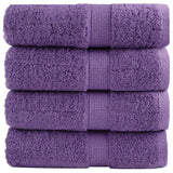 VidaXL Gästehandtücher Solund 4 Stk. 600 g m² 30x50 cm Lila