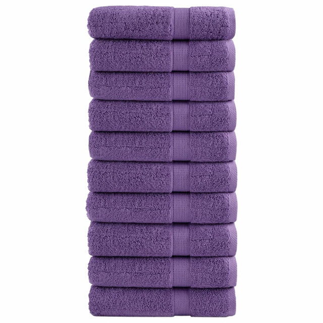 Vidaxx Handtücher Solund 10 Stück 600 g m² 50x100 cm lila