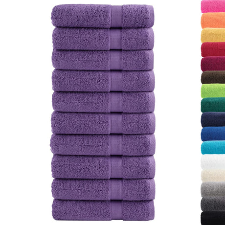 Vidaxx Handtücher Solund 10 Stück 600 g m² 50x100 cm lila