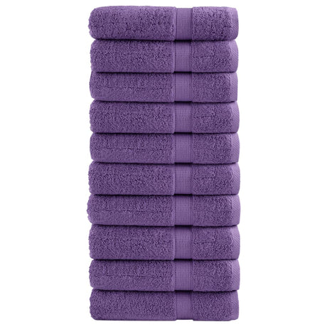 VidaXL Badetücher Solund 10 Stück 600 g m² 70x140 cm Lila
