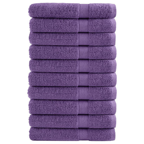Vidaxx Saunatücher Solund 10 Stück 600 g m² 80x200 cm Lila
