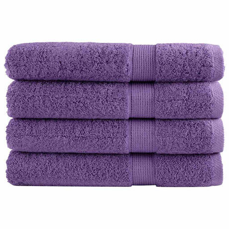 Vidaxx Handtücher Solund 4 Stück 600 g m² 100x200 cm lila