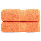 Vidaxx Premium Waschlappen solide 2 Stück orange 30x30 cm 600 g m2