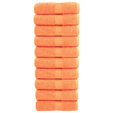 Vidaxx Premium Waschlappen Solund 10 Stück Orange 30x30 cm 600 g m²