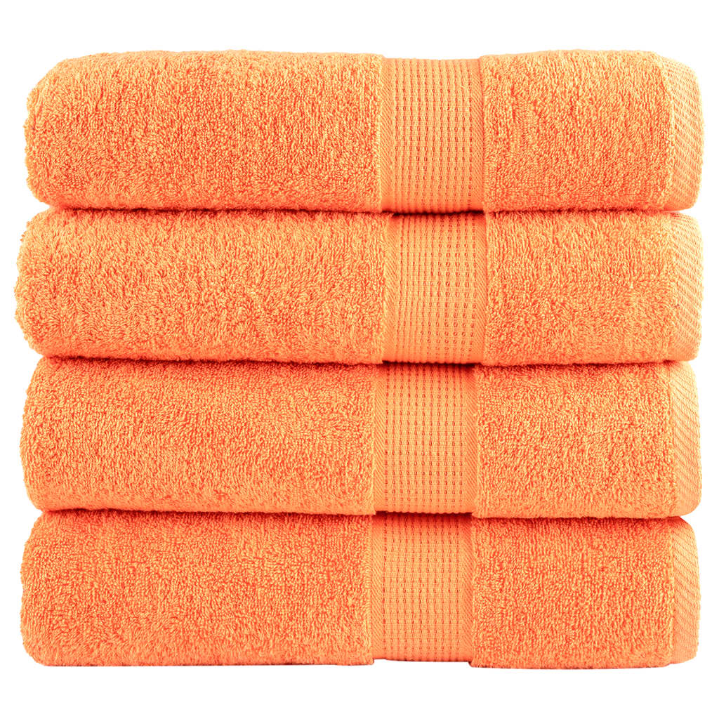 VidaXL Badetücher Solund 4 Stück 600 g m² 70x140 cm Orange