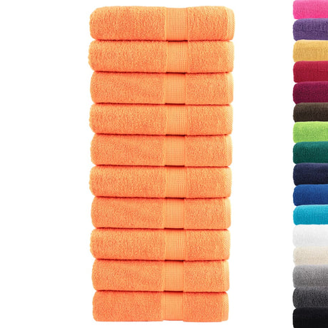 VidaXL Badetücher Solund 10 Stück 600 g m² 70x140 cm Orange