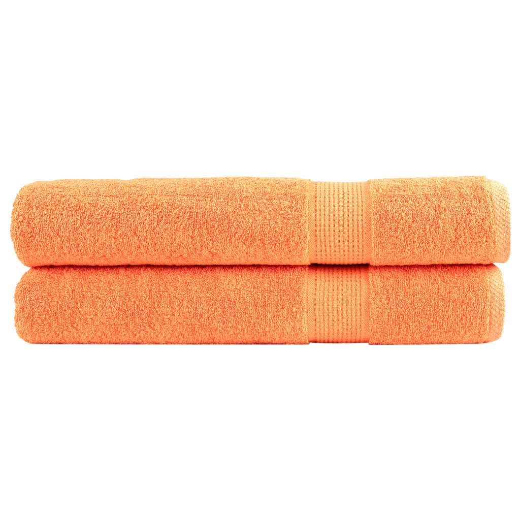 VidaXL Saunatücher Solund 2 Stk. 600 g m² 80x200 cm Orange