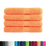 VidaXL Saunatücher Solund 4 Stk. 600 g m² 80x200 cm Orange