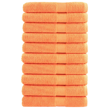 VidaXL Saunatücher Solund 10 St. 600 g m² 80x200 cm Orange