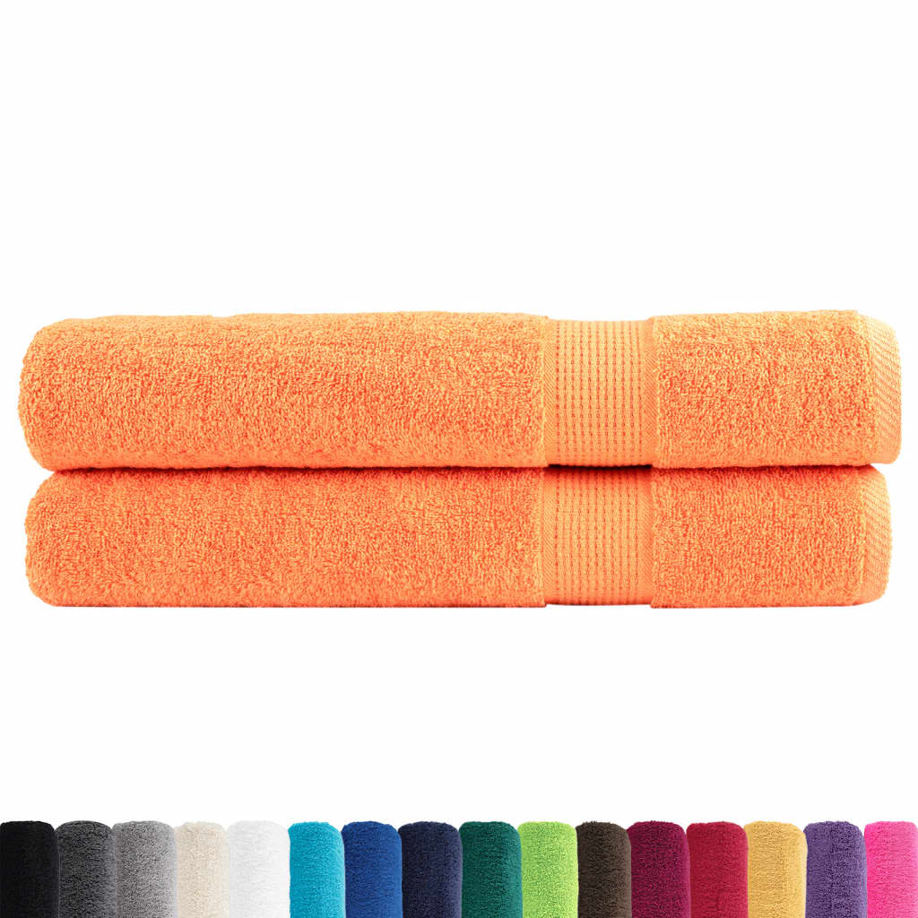Vidaxx Handtücher Solund 2 Stück 600 g m² 100x200 cm orange