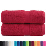 VidaXL Gästehandtücher Solund 2 Stk. 600 g m² 30x30 cm rot