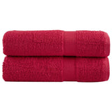 VidaXL Handtücher SOLUND 2 Stk. 600 g m² 50x100 cm rot