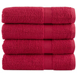 VidaXL Handtücher SOLUND 4 Stk. 600 g m² 50x100 cm rot