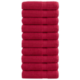 Vidaxx Handtücher Solund 10 Stück 600 g m² 50x100 cm rot