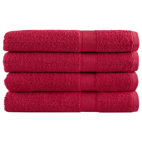 VidaXL Saunatücher Solund 4 Stk. 600 g m² 80x200 cm rot