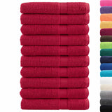 Vidaxx Saunatücher Solund 10 Stück 600 g m² 80x200 cm rot