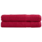 Vidaxx Handtücher Solund 2 Stück 600 g m² 100x200 cm rot