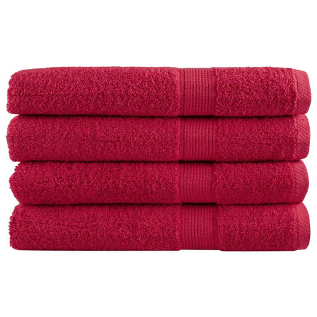 Vidaxx Handtücher Solund 4 Stück 600 g m² 100x200 cm rot