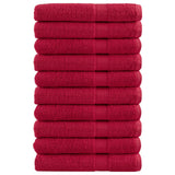 Vidaxx Handtücher Solund 10 Stück 600 g m² 100x200 cm rot