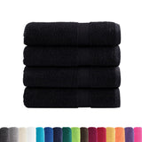 Vidaxx Handtücher Solund 4 Stück 600 g m² 50x100 cm schwarz