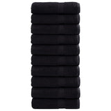 VidaXL Badetücher Solund 10 Stück 600 g m² 70x140 cm schwarz