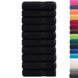 VidaXL Badetücher Solund 10 Stück 600 g m² 70x140 cm schwarz