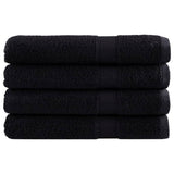 Vidaxx Handtücher Solund 4 Stück 600 g m² 100x200 cm schwarz